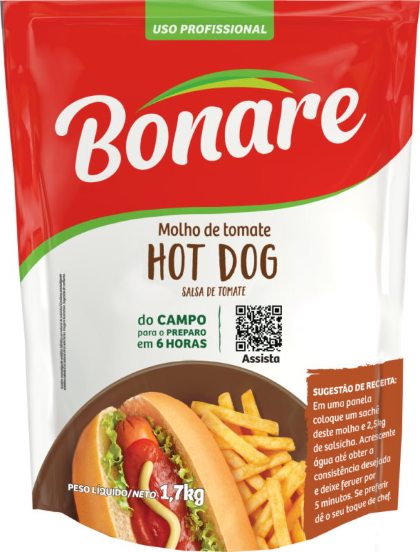 MOLHO HOTDOG BONARE 1,7KG