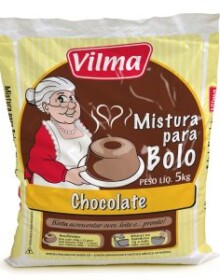 MISTURA DE BOLO VILMA CHOCOLATE ESCURO 5KG