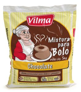 MISTURA DE BOLO VILMA CHOCOLATE ESCURO 5KG