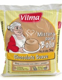 MISTURA DE BOLO VILMA CHOCOLATE SUAVE 5KG