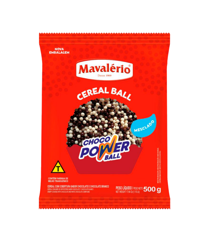 CEREAL MINI LEITE BRANCO MAVALÉRIO 500G