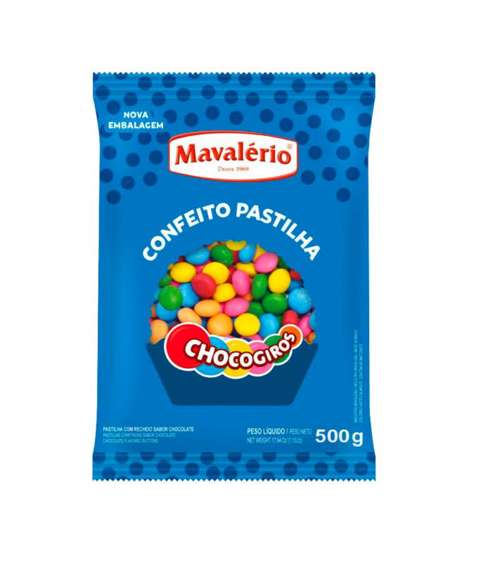 MINI PASTILHA CHOCOGIRO MAVALÉRIO 500G