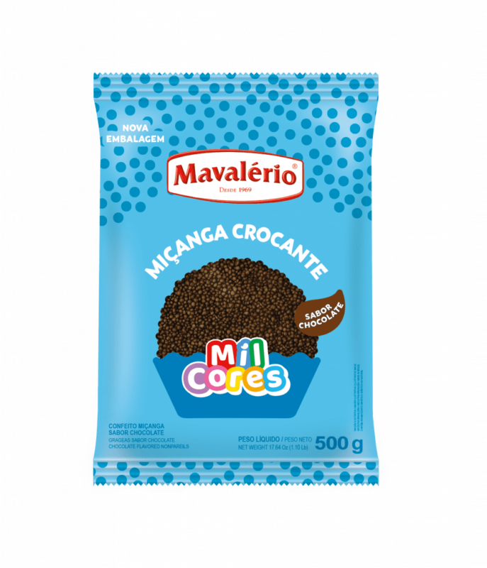 CONFEITO MIÇANGA CHOCOLATE MAVALÉRIO 500G