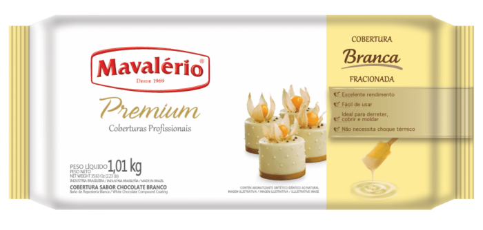 COBERTURA BRANCA MAVALÉRIO PREMIUM 1KG