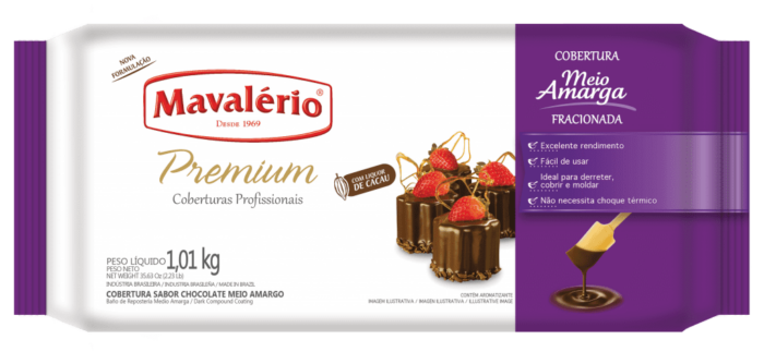 COBERTURA MEIO AMARGO MAVALÉRIO PREMIUM 1KG