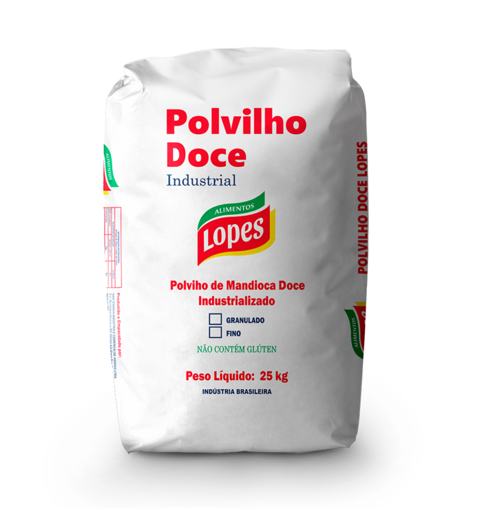 POLVILHO DOCE INDUSTRIAL LOPES 25KG