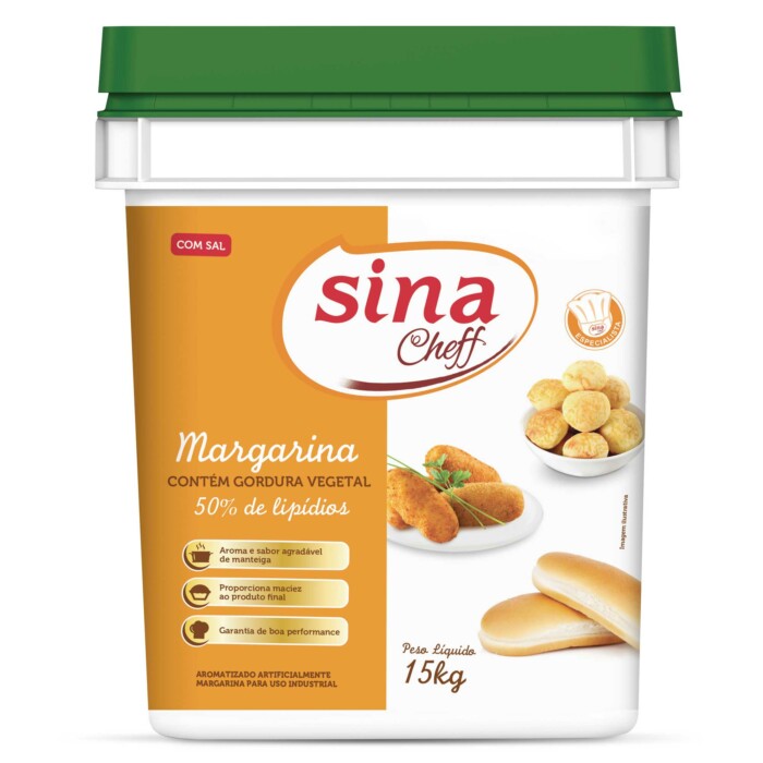 MARGARINA 50% LIPÍDIOS SINA 15KG