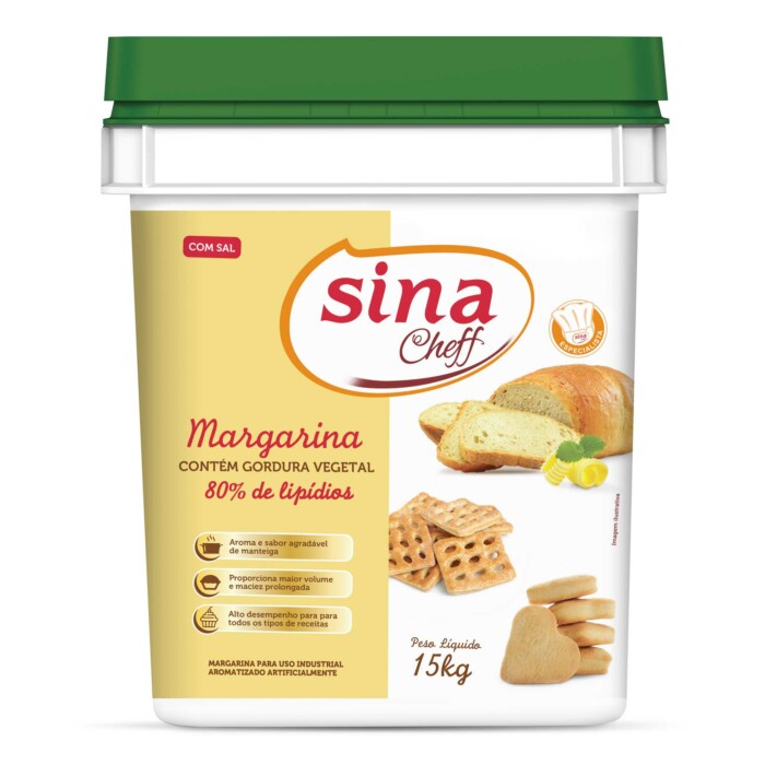 MARGARINA 80% LIPÍDIOS SINA 15KG