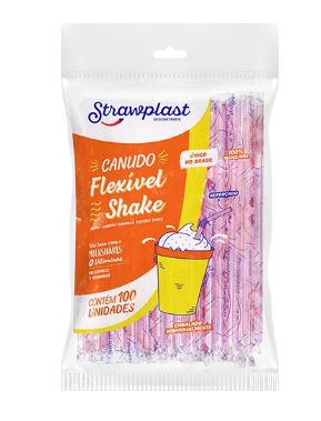 CANUDO STRAWPLAST 323 FLEXÍVEL SHAKE 100UND