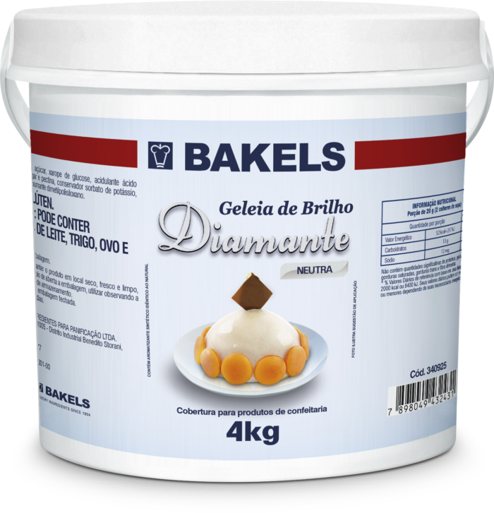 GELEIA DE BRILHO NEUTRA BAKELS 4KG