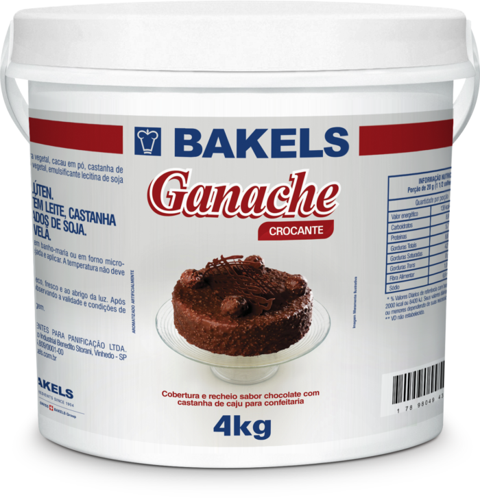 GANACHE CROCANTE BAKELS 4KG