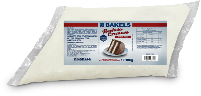 RECHEIO CREMOSO COCO BAKELS 1KG