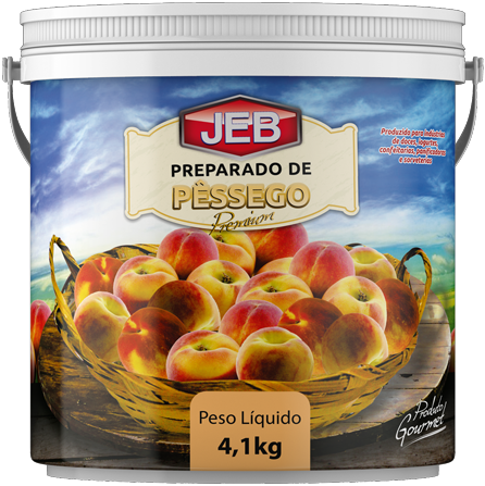 POLPA DE FRUTA PÊSSEGO JEB 4,1KG