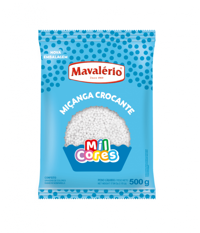 CONFEITO MIÇANGA BRANCA MAVALÉRIO 500G