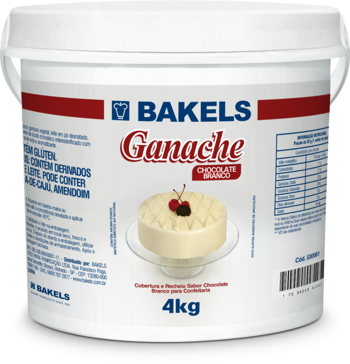 GANACHE BRANCO BAKELS 4KG