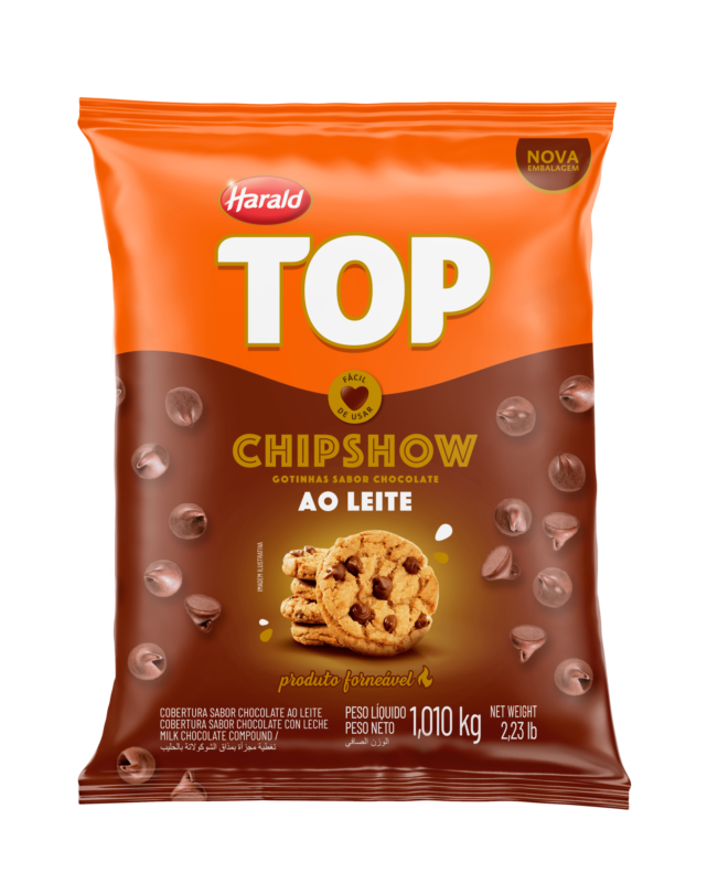 CHOCOLATE EM GOTAS CHIPSHOW AO LEITE HARALD 1KG