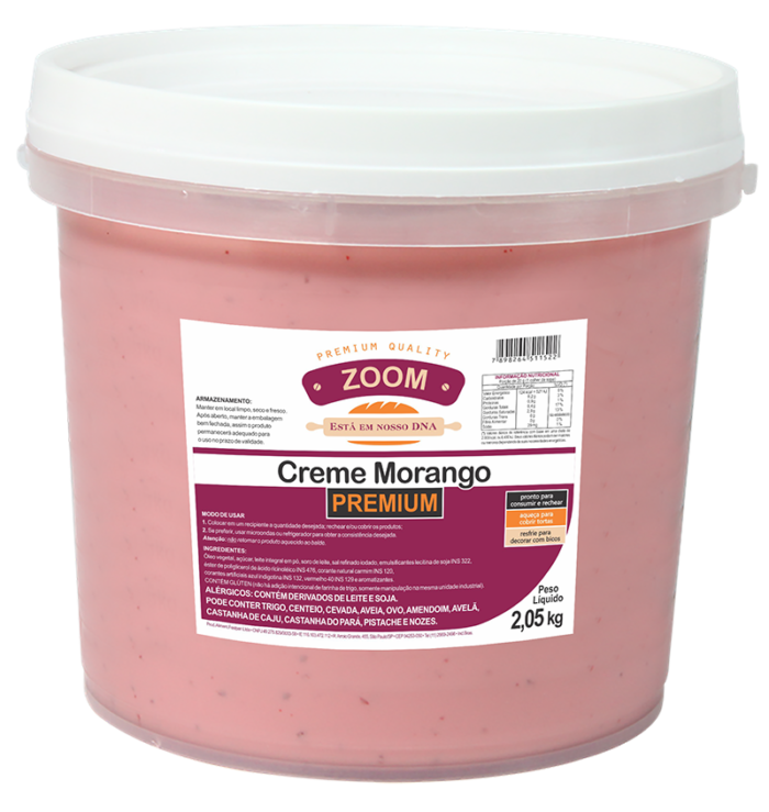 GANACHE MORANGO ZOOM 2,05KG