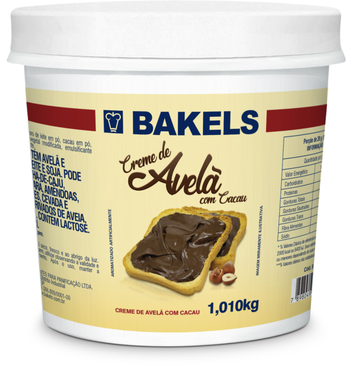 CREME DE AVELÃ BAKELS 1KG