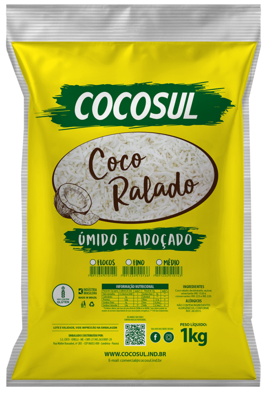 COCO ÚMIDO E ADOÇADO COCOSUL 1KG