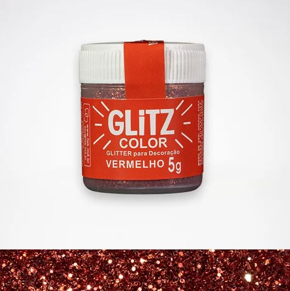 GLITTER FAB VERMELHO 5G