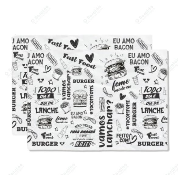 PAPEL ACOPLADO 30X38 BURGER FOOD 400UND