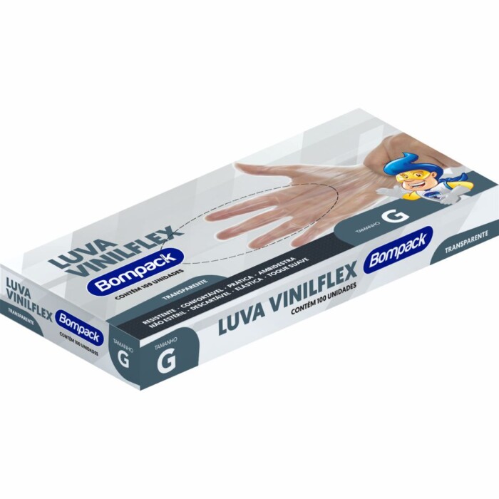 LUVA VINIFLEX BOMPACK M 100UND