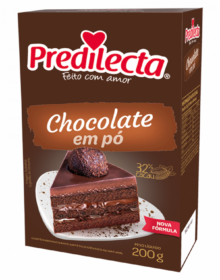 CHOCOLATE EM PÓ PREDILECTA 32% 200G