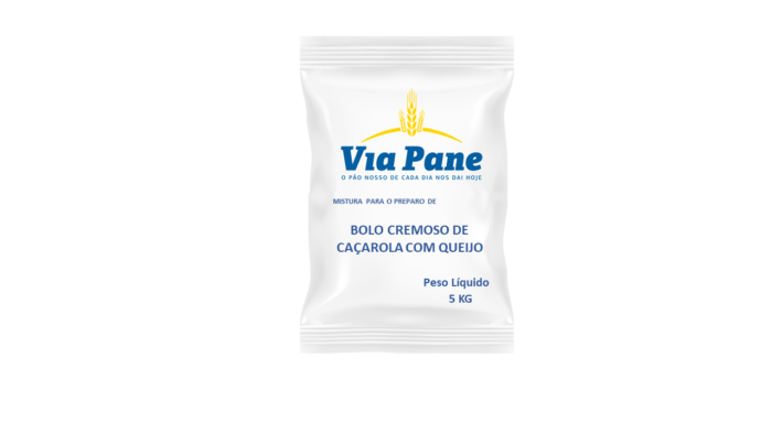 MISTURA DE BOLO CREMOSO CAÇAROLA COM QUEIJO VIAPANE 5KG