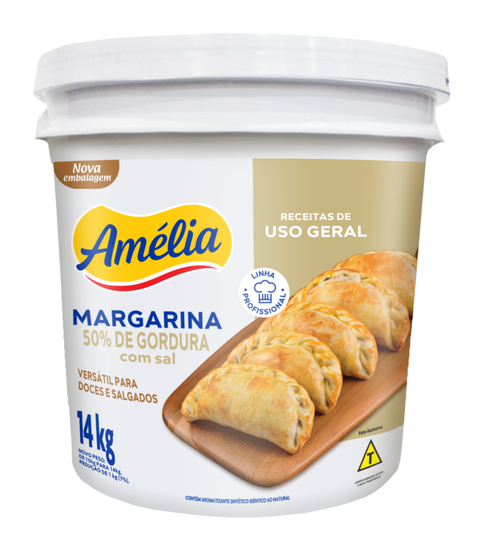 MARGARINA 50% LIPÍDIOS  AMÉLIA 14KG