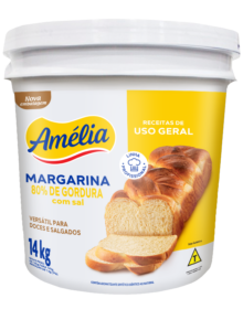 MARGARINA 80% LIPÍDIOS  AMÉLIA 14KG