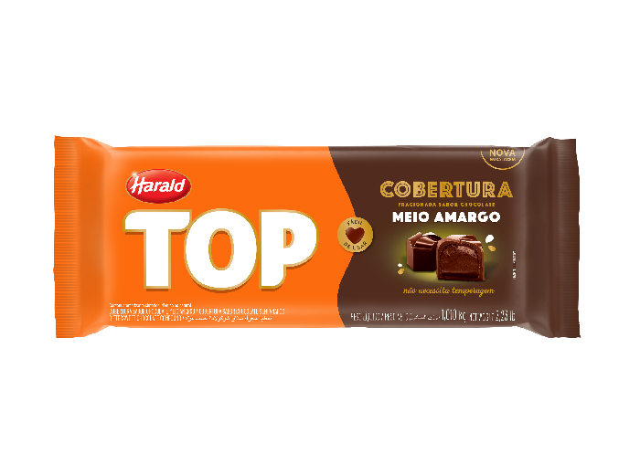 COBERTURA TOP MEIO AMARGO HARALD 1KG