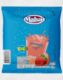 SUCO MALVA MORANGO 1KG