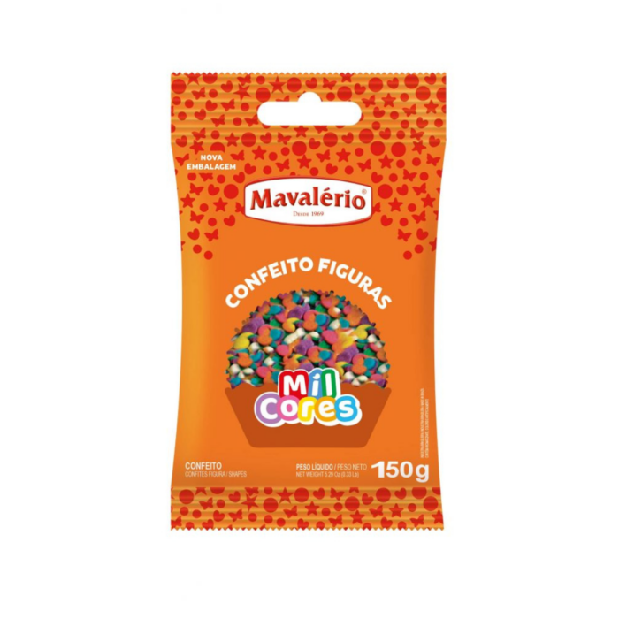 CONFEITO FIGURA CONFETE MAVALÉRIO 150G