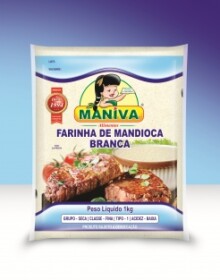 FARINHA DE MANDIOCA BRANCA MANIVA 1KG