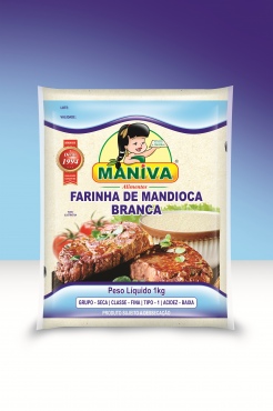 FARINHA DE MANDIOCA BRANCA MANIVA 1KG