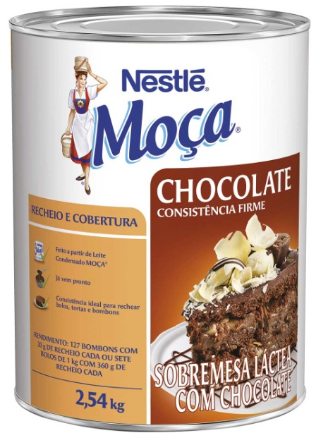 BASE RECHEIO CHOCOLATE MOÇA NESTLE 2,54KG