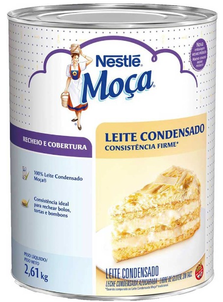 BASE RECHEIO LEITE CONDENSADO MOÇA NESTLE 2,6KG