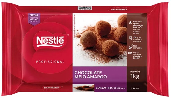 CHOCOLATE MEIO AMARGO NESTLE 1KG