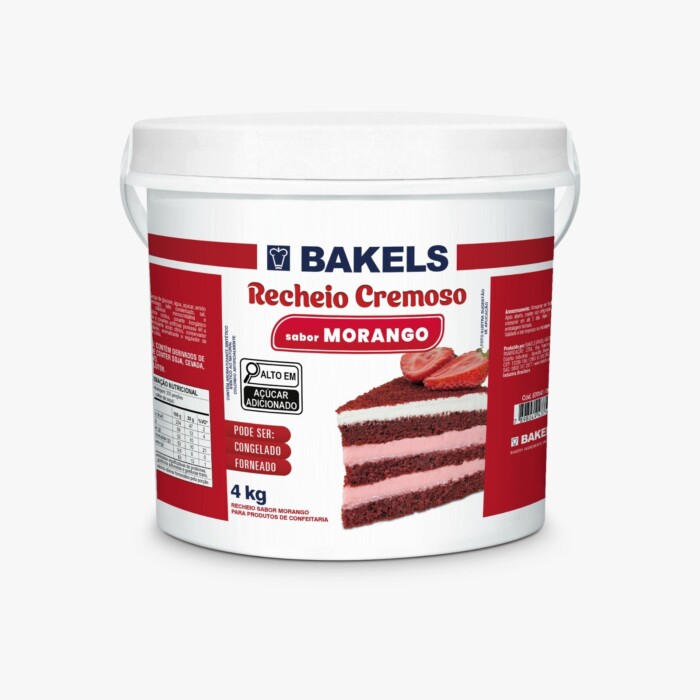 RECHEIO MORANGO BAKELS 4KG