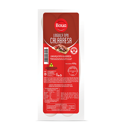 LINGUIÇA CALABRESA BOUA 400G