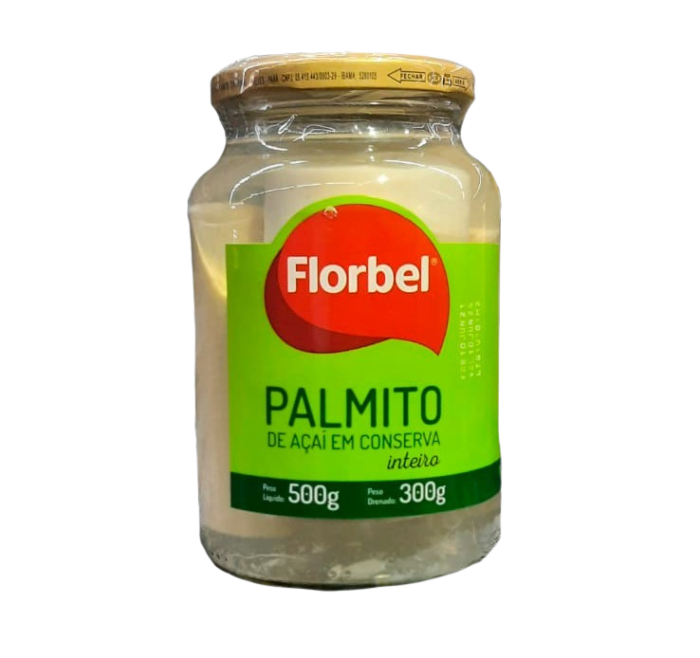 PALMITO ACAI INTEIRO VD FLORBEL 300G