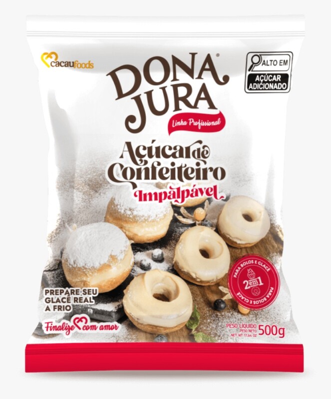 AÇUCAR CONFEITEIRO DONA JURA 500G