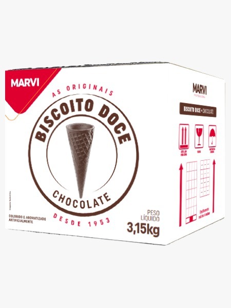 CASQUINHA CHOCOLATE MARVI 3,15KG 300UN