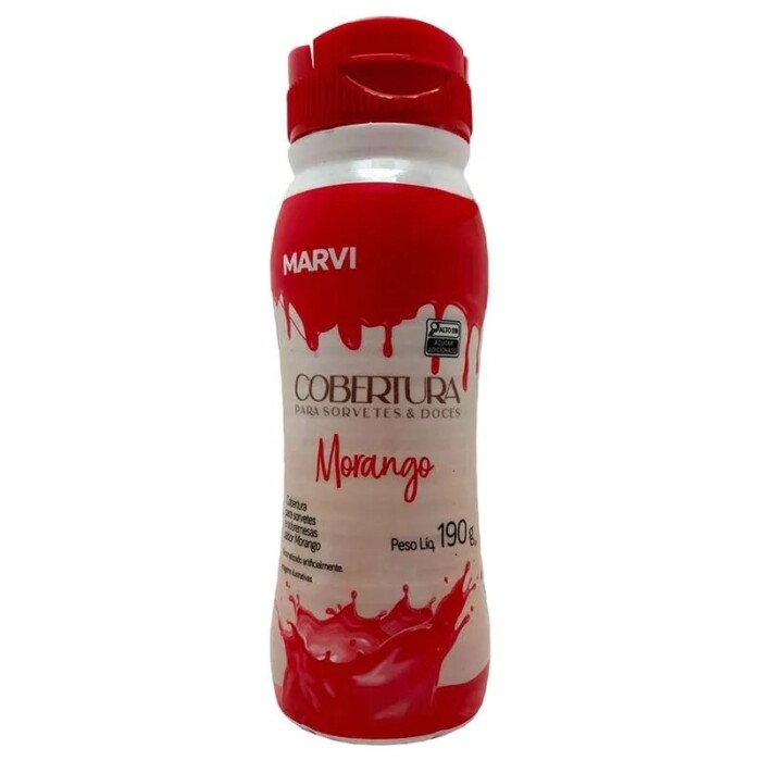 COBERTURA SORVETE MARVI MORANGO 190G