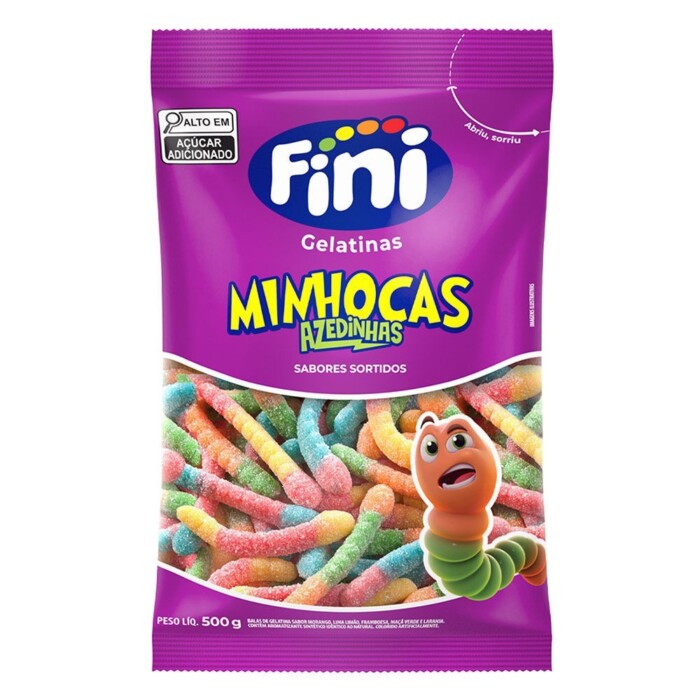 FINI MINHOCAS AZEDINHAS 500G