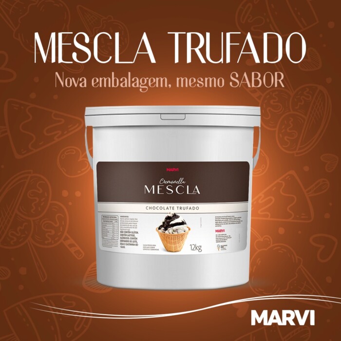 MESCLA CHOCOLATE TRUFADO MARVI 3,75KG