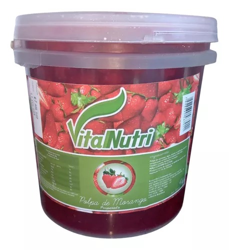 POLPA DE MORANGO VITAL NUTRI 4KG