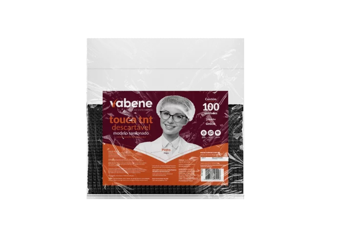 TOUCA SANFONADA PRETA VABENE 100UN