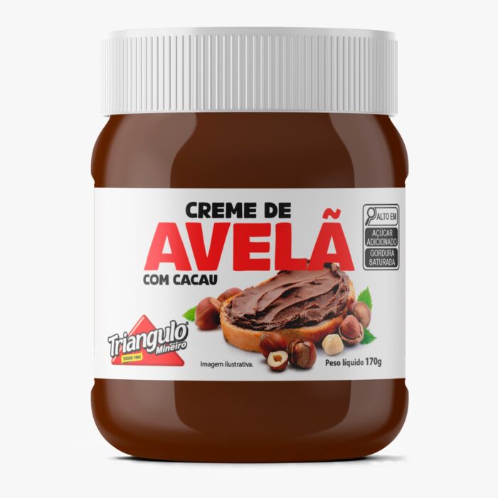COD 7902 CREME DE AVELA TRIÂNGULO POTE 170G
