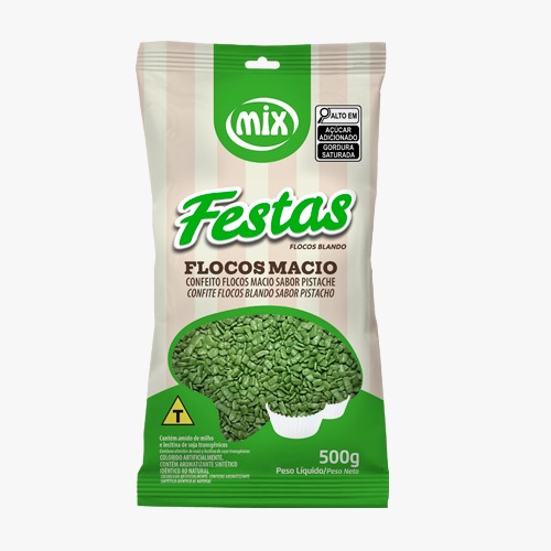 CHOCOLATE MIX PISTACHE FLOCOS MACIO 500G